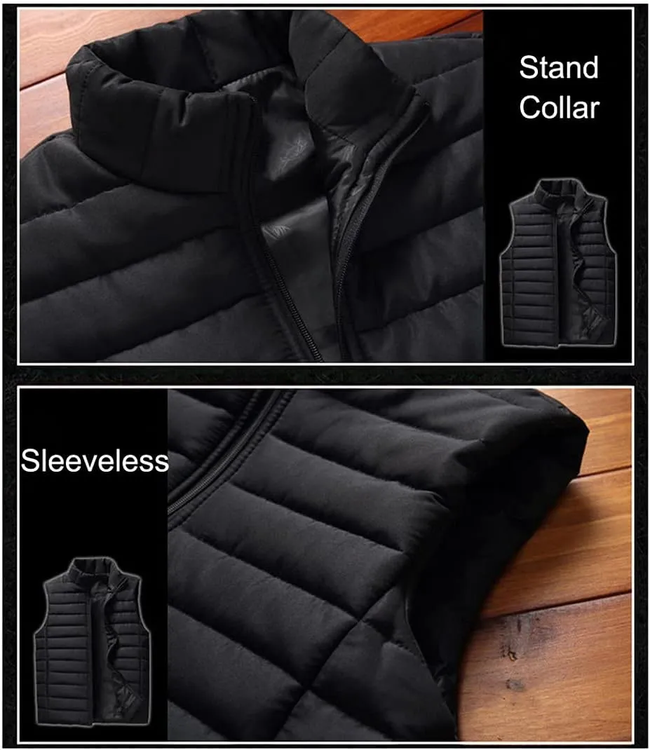 Women Light Jacket Sleeveless Vest Winter Female Cotton-Padded Vest Coats Stand Collar Thicken Waistcoats