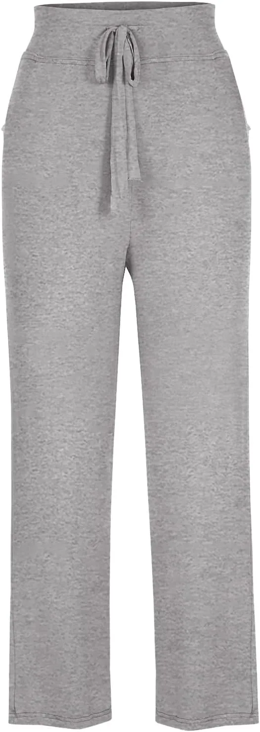 Women Plus Size Yoga Pants 2025 Casual Drawstring Elastic High Waist Wide Leg Workout Trousers Loose Palazzo Pants