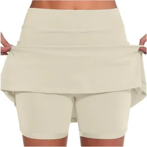 Women Skorts with Pockets Golf Tennis Skirt High Waisted Athletic Skort Casual Summer Mini Skirt with Shorts