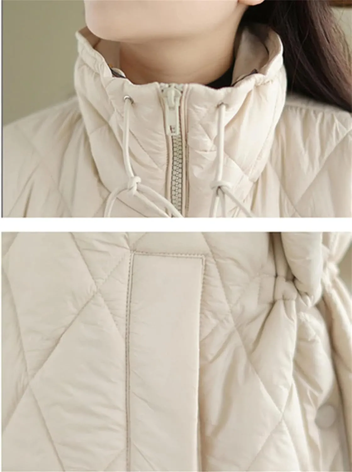 Women Winter Cotton Padded Vest Parkas Oversized Zipper Sleeveless Loose Puffer Waistcoat With Pockets