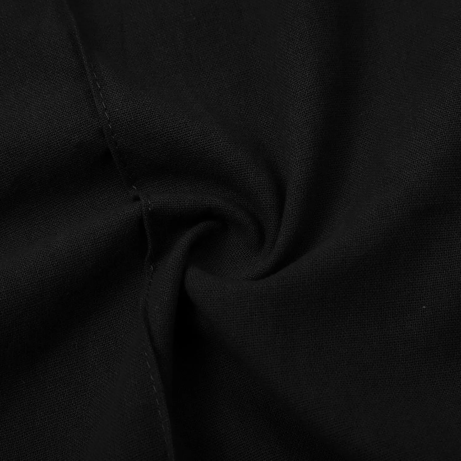 Womens Cotton Linen Baggy Wide Leg Pants Casual Drawstring Elastic Waisted Palazzo Harem Trousers with Pockets