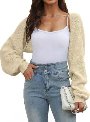 Women's Cropped Cardigan Bolero Shrug Sweater 2025