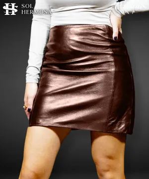 Women's Genuine Leather Skirt