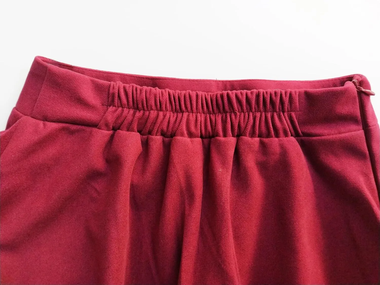 Women's High Elastic Waist Maxi Wool Skirt A-line Plaid Winter Warm Flare Long Skirt