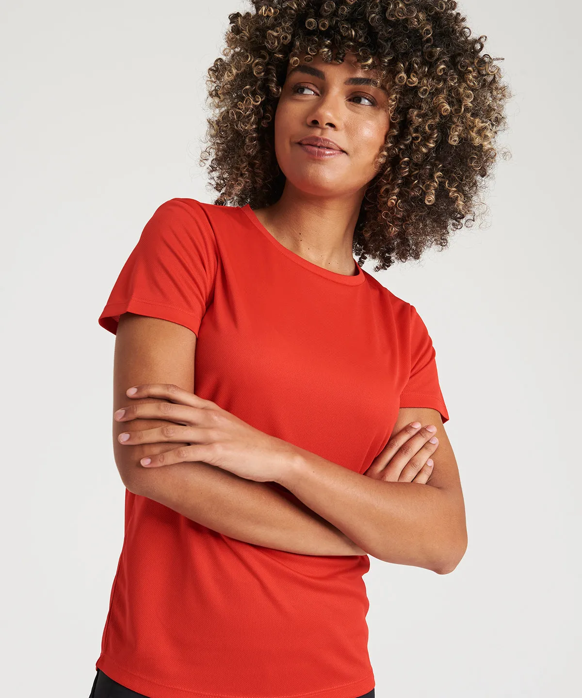 Womens recycled cool T | Electric Green