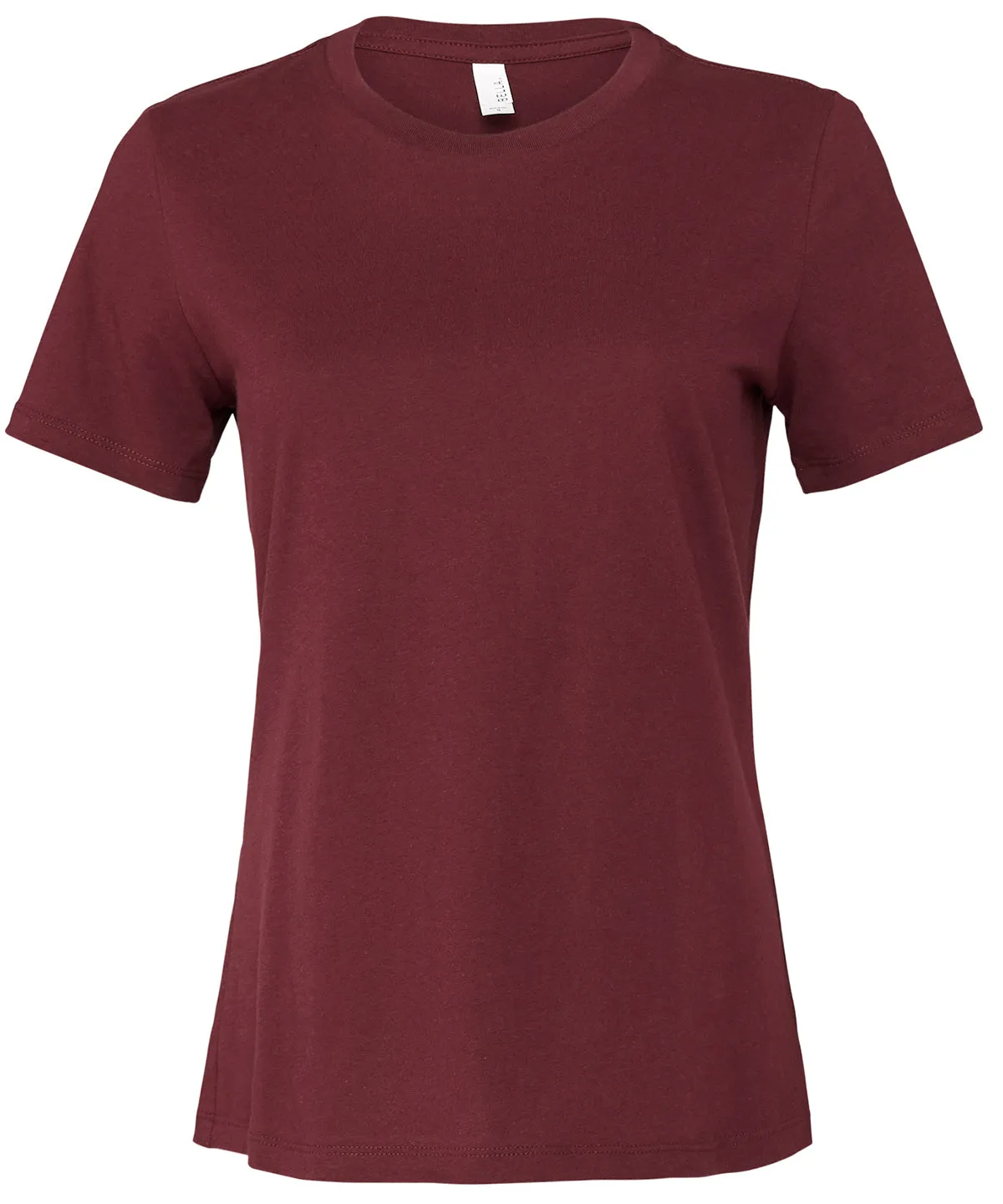 Womens relaxed Jersey short sleeve tee | Maroon
