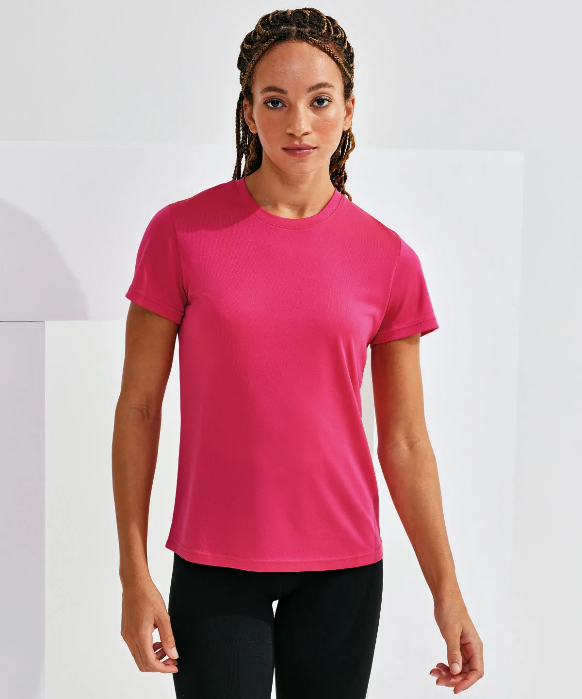Womens TriDri® textured recycled tee | Charcoal