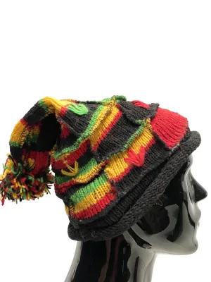Wool knit winter hat Rasta