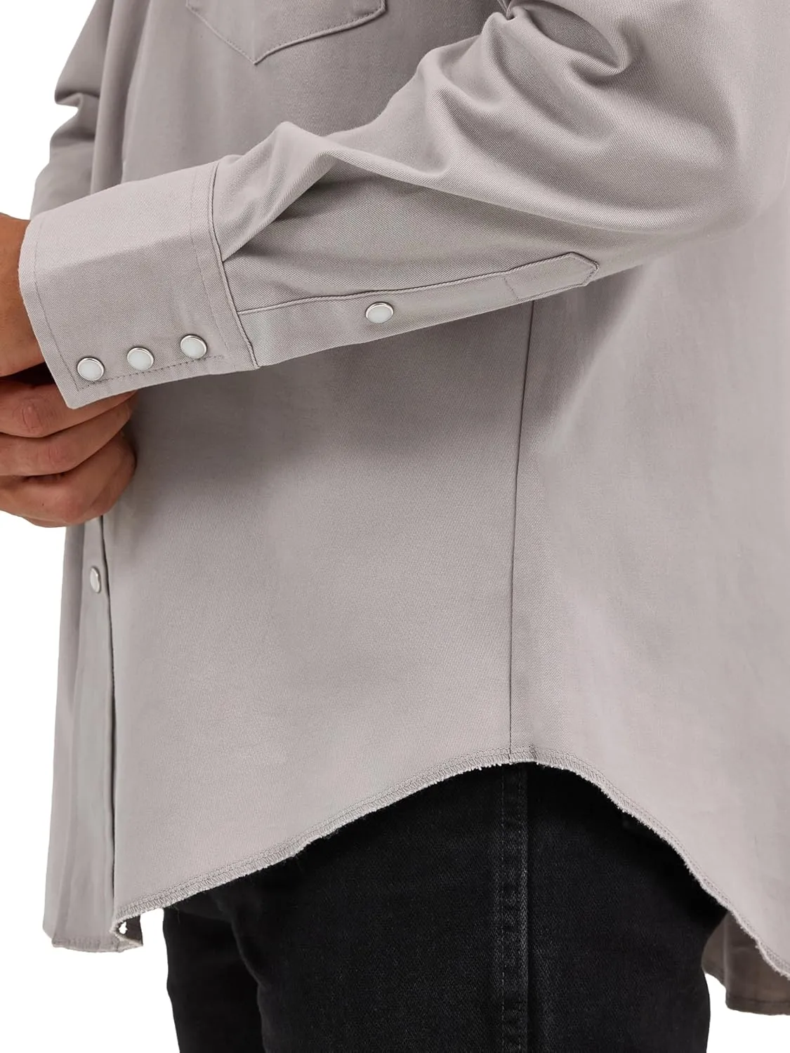 Wrangler Men's Premium Performance Advanced Comfort Cowboy Cut Long Sleeve Spread Collar Solid Shirt