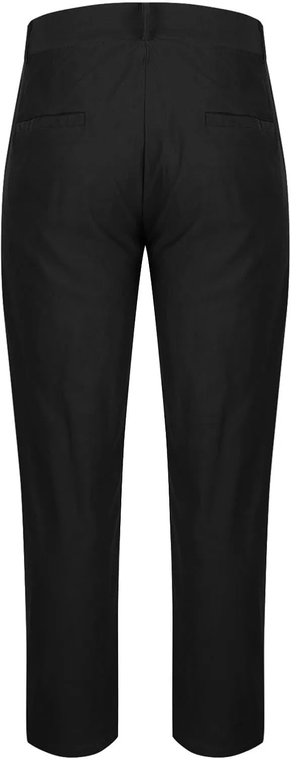 Xiaojmake Mens Chinos Pants Skinny Trousers Casual Wedding Suit Pants Slim Fit Dress Pants Stretch Flat-Front Tapered Slacks