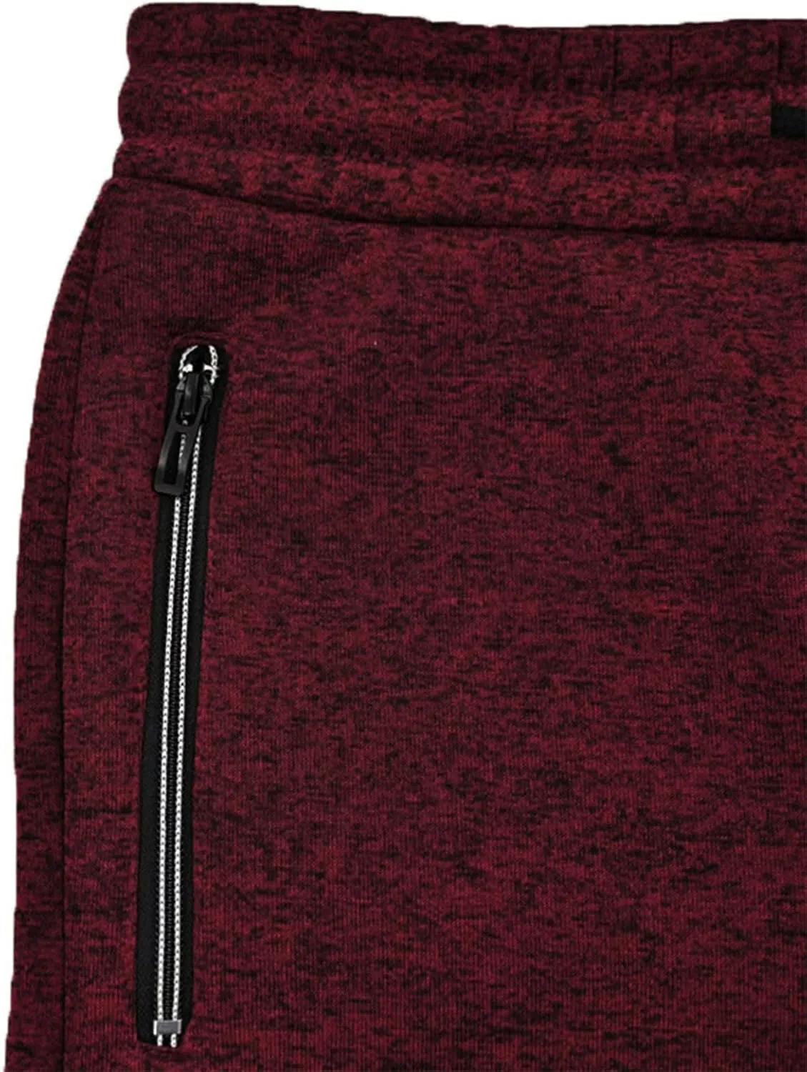 Xiaojmake Mens Marled Fleece Sweatpant Elastic Waist Drawstring Sweatpant Slim Fit Workout Training Gym Jogger Athletic Pant