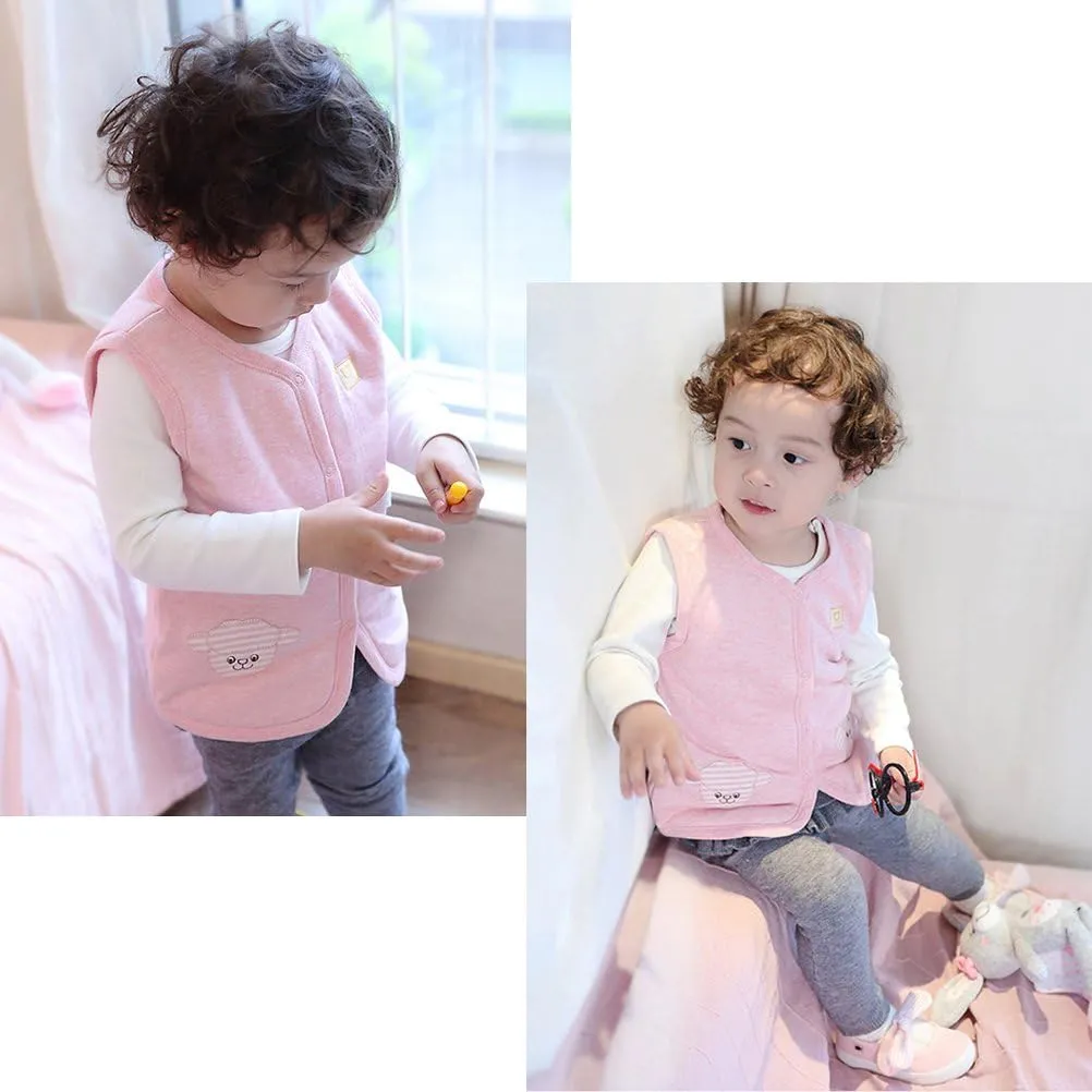 XYIYI Baby Warm Jacket Cotton Vest, Unisex Infant Toddler Padded Waistcoat