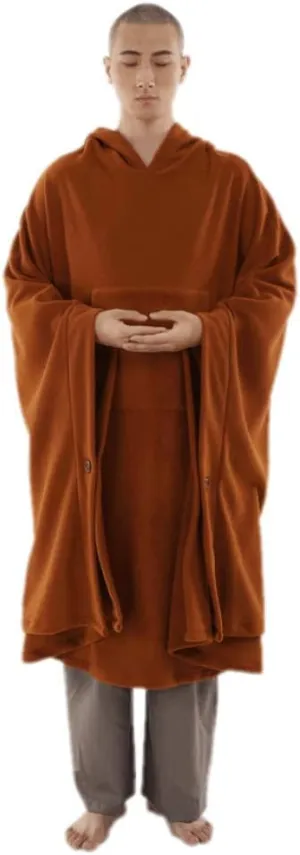 ZanYing Meditation Buddhist Hooded Cloak Outfit Oversize Coat
