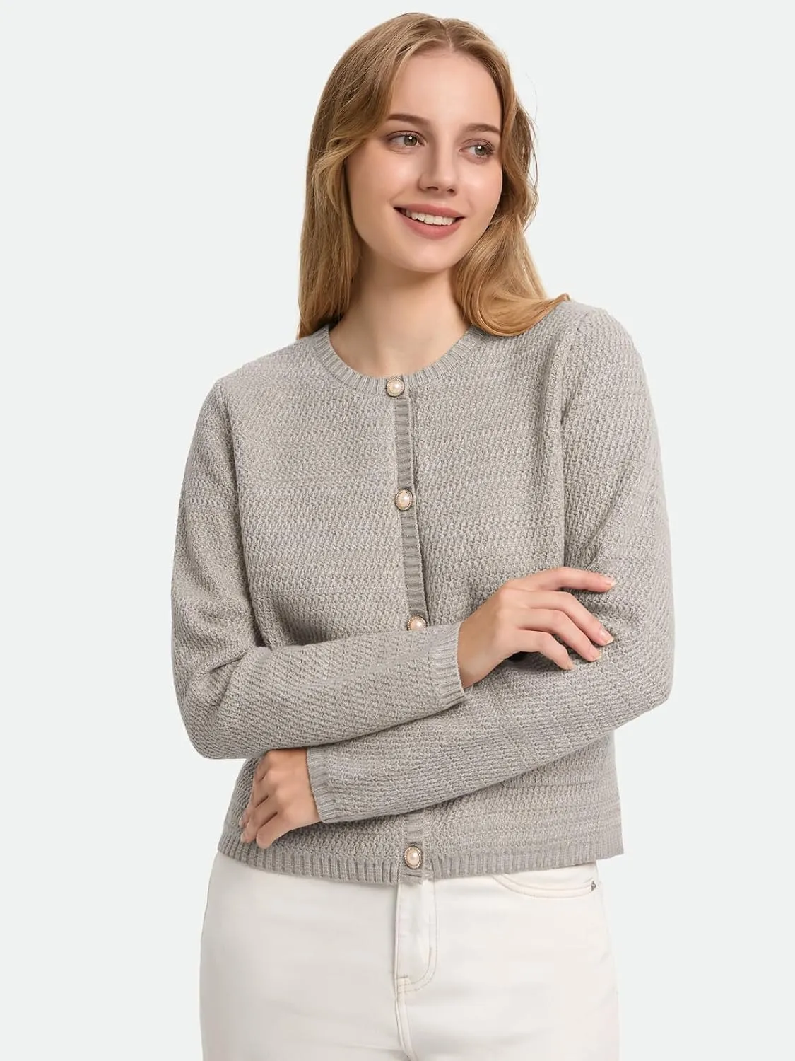 ZANZEA Knit Cardigan Sweater Casual Long Sleeve Open Front Button Down Pockets Lady Jackets 2024 Fall Fashion Outwear